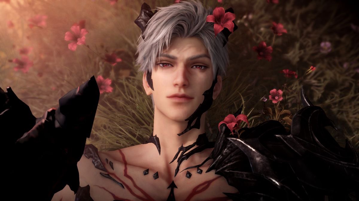 belovedrequiem's tweet photo. Daturas as a Sylus element had such a core impact on my connection with his character. I feel like even after his most recent myth (that touched me in a more specific way?), the daturas prevail as a soul shaking remembrance. Before he even had a coffin, his first myth already became a nail on mine… I remember how gut wrenching it felt when we found out daturas are highly poisonous flowers and hallucination inducing. 
…
Not one flower, but a whole field was in that shared dream. 
That peaceful moment, the affection…the kiss…nothing but an illusion to escape their dire situation. A moment where they could drown in their wish of being carefree. Just one last time hiding from the cursed destiny that awaited them like a fiend collecting his debt: the true irony of their end. Sylusmc seeking the intoxicating feelings of freedom and connection blooming beautifully between them through datura…I will never be able to recover from this. Never. I tear up EVERY. SINGLE. TIME OMFG I admire people who reread BC various times Ajsjsjsjd I can’t