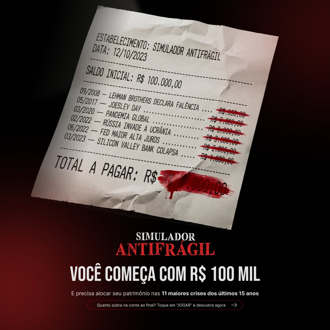 leandroruschel's tweet photo. Você realmente entende de geopolítica e investimentos?

Toque em “Jogar” e tente sobreviver ao simulador de crises do mercado financeiro.
