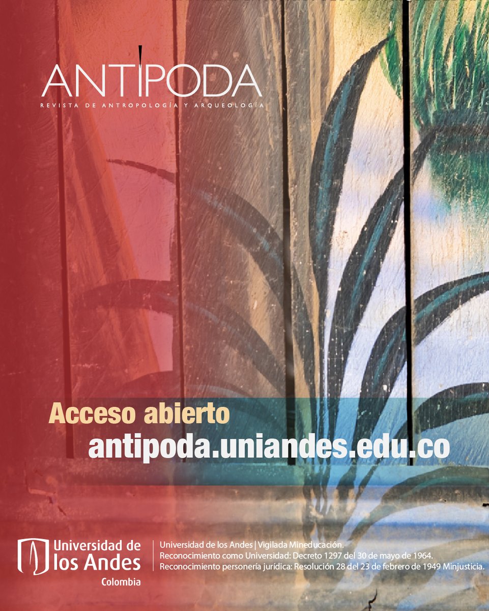 RevistasUAndes's tweet photo. 🔍 ¡Ya está disponible el número 64 de Antípoda. Revista de Antropología y Arqueología “Tema libre en antropología y arqueología”.

📚 Accede al número completo: https://t.co/CbZ8lLfHja

#Antropología #Arqueología  #AccesoAbierto 
@facisouniandes https://t.co/TvWRHxw9gq