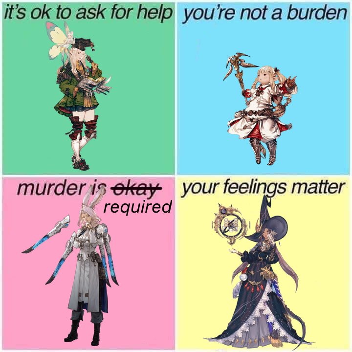 yinsanyun's tweet photo. leveling dungeon healing has felt like this recently https://t.co/5XGJOM7oKQ