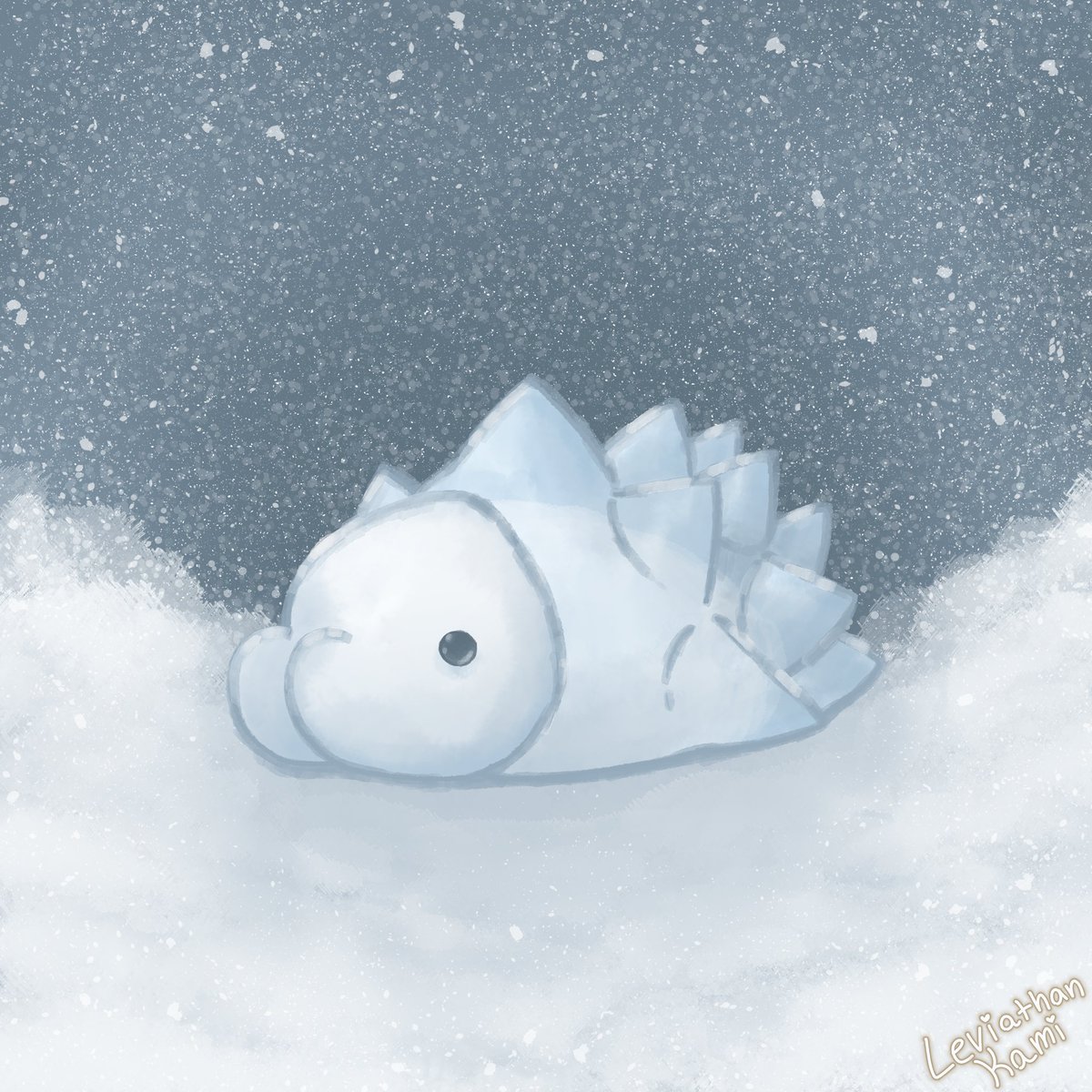 leviathankami's tweet photo. The time i made snom☁️✨ 
#snom #pokemon #fanart #Pokemonart https://t.co/gX1vLICy7d