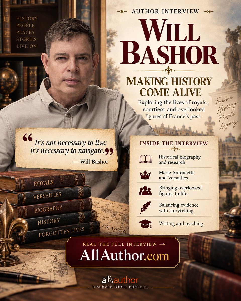 madyallauthor's tweet photo. Step into history with Will Bashor as he shares fascinating stories, research, and forgotten lives in his AllAuthor interview. 📚✨
@WBashorAuthor
#AuthorInterview #WillBashor #AllAuthor #HistoryBooks #Bookstagram https://t.co/8Z2jQXnaAm