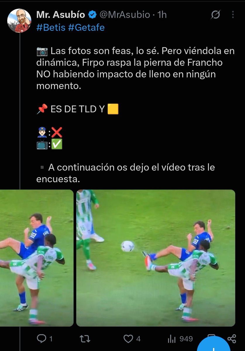 jmperezfdez's tweet photo. @angelgrciiia @RBB_betis_1907 Sigues pensando que el Getafe ha sido perjudicado? https://t.co/OoieenBAlQ