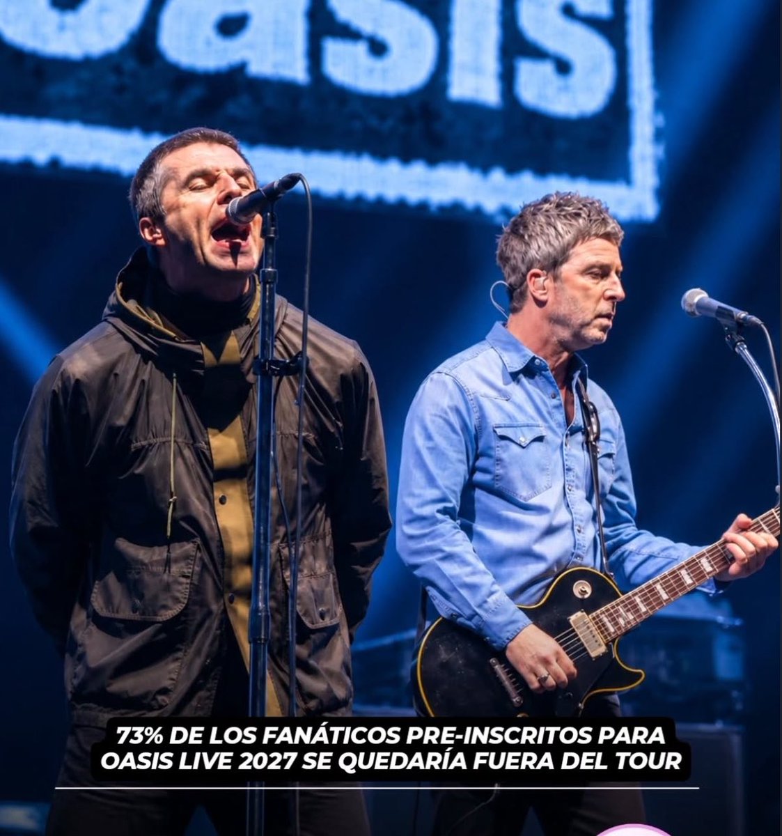 moontserrat95's tweet photo. 73% de los fanáticos preinscritos para oasis 2027 quedará fuera del tour 🥲 https://t.co/Y8XyW2oDw7