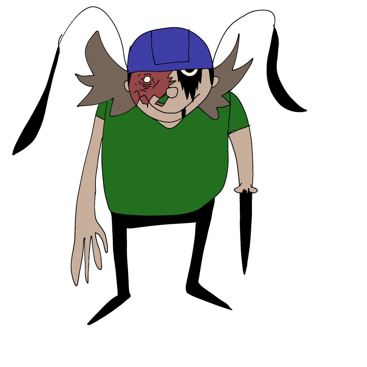 TreesdDaBooded's tweet photo. I am a very mid horror artist, here are my main characters I will showcase sometimes

The King (real name Void)
Lankyio 
DCTG https://t.co/yxqBcNmeZD