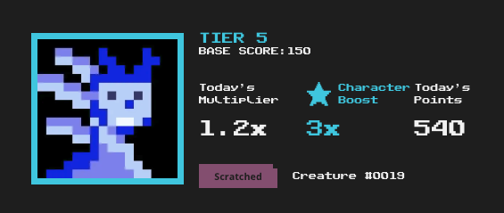 villagers_nft's tweet photo. Show us your best daily scores! 👀 https://t.co/PdnUeXCQtc
