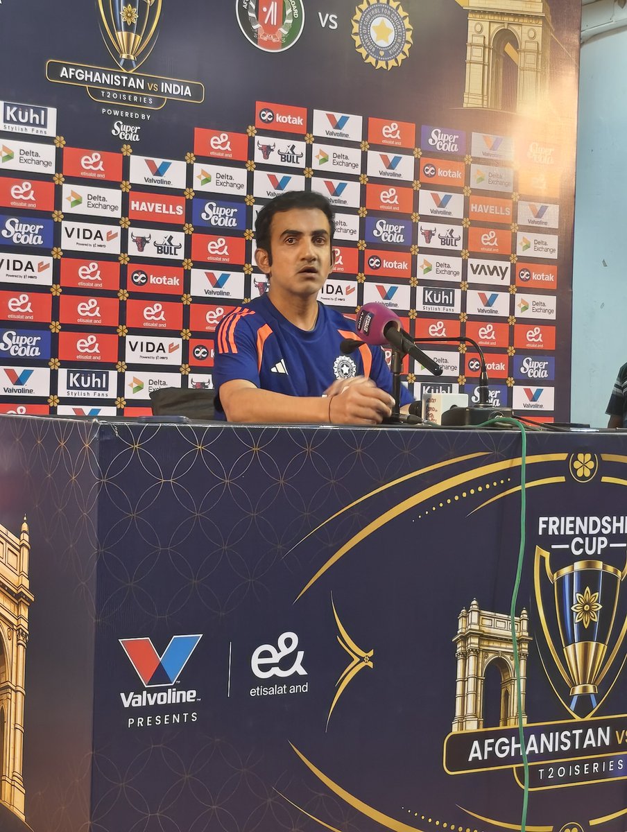 iamnotakshayr's tweet photo. Dropping Sanju Samson in England was probably the toughest decision of my coaching career, says Gautam Gambhir. 

We wanted to return to the T20 World Cup-winning combination. 

With Vaibhav Sooryavanshi, the communication has been clear. He has to wait for his chances. 

#AFGvsIND @ITGDsports