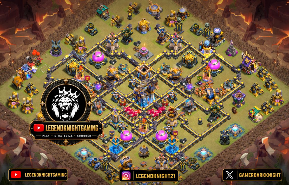 GamerDarkknight's tweet photo. Town hall 18 Legend league base layout

Base Link

https://t.co/lkAonqwJkg

For more base links check my youtube channel 

https://t.co/FF0tZZnjzs

#clashofclans #coc #gaming #probases #elitebases #baselayouts #trending #viral https://t.co/EbPXdbDVHn