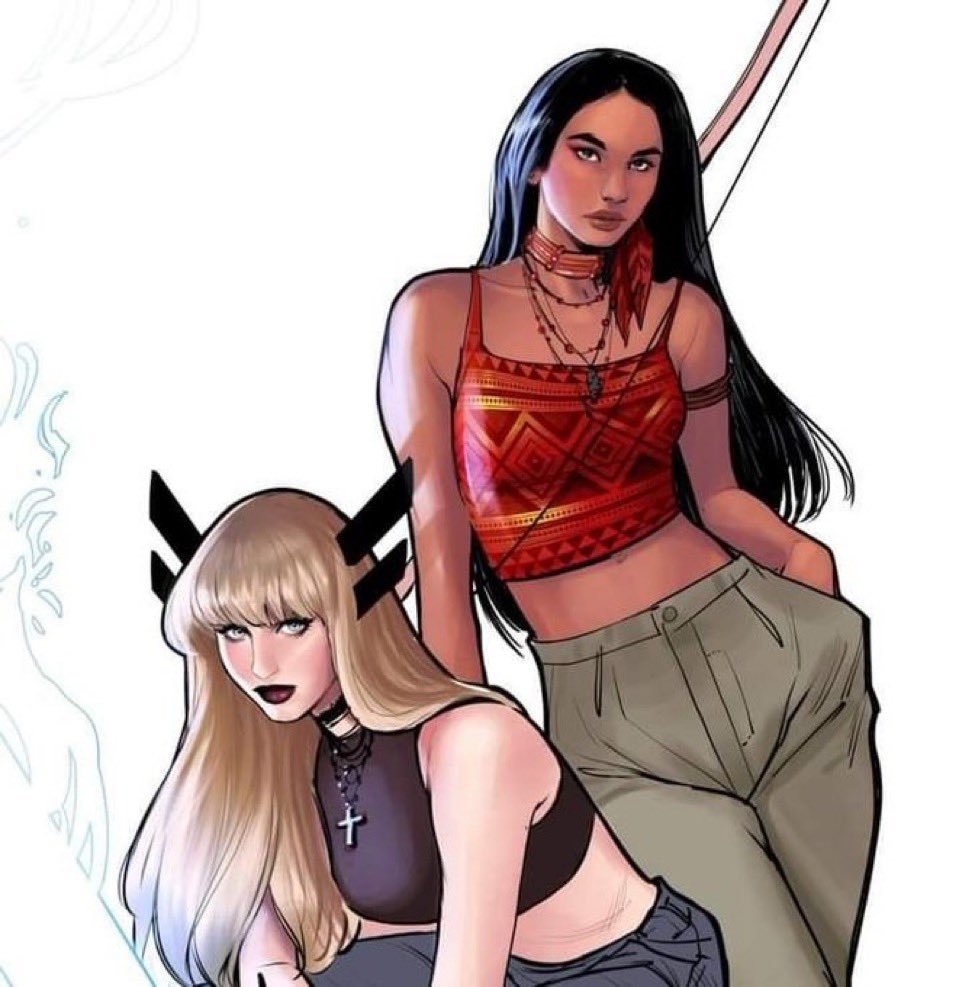 ChutneyXCVII's tweet photo. Anyway mainline X-Men book with Dani Moonstar leading, Illyana her right hand and biggest shooter, new big boss Ashley Allen writing, give it to me https://t.co/St0PVg0uxP