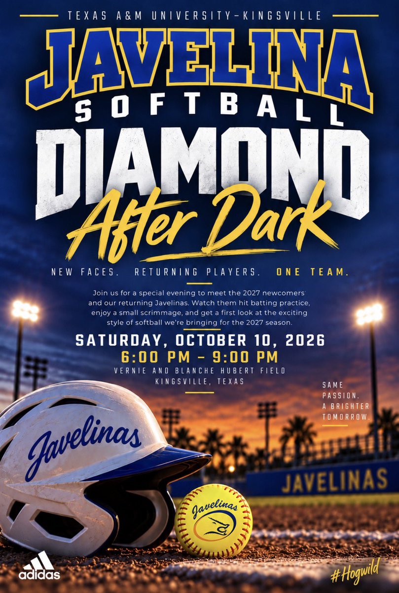 TAMUKSB's tweet photo. Let’s Pack the House !!!! Javelina Softball is Back and Ready to represent Javelina nation with pride .. THE JAVELINA WAY!!
#Loshogs #Hogwild https://t.co/nyoLfRgA0b