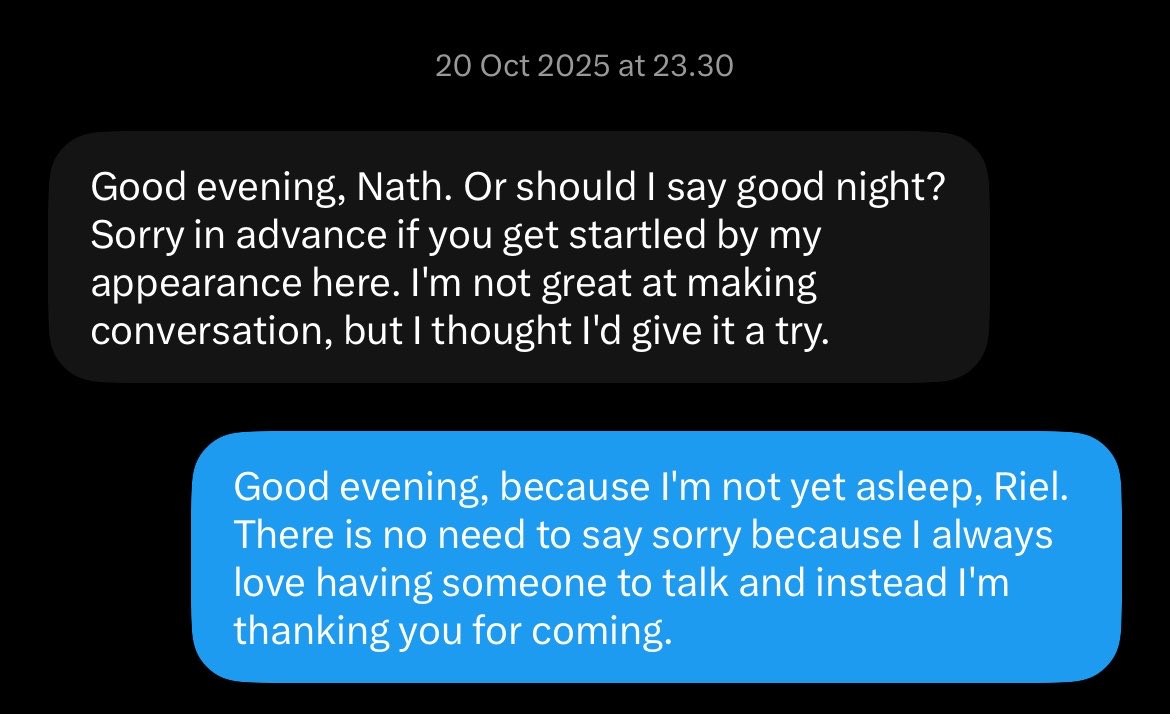 fidesoladeo's tweet photo. Izin jump in pertama kali dichat Adriel (almost) a year ago. I ended up re-reading our conversation. https://t.co/rug3mR9CH9