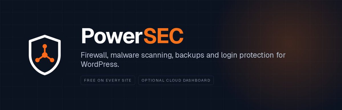 jorjandii's tweet photo. افزونه امنیتی PowerSec رو ساختیم، به نظرم پوشش کاملی از امنیت رو برای Wordpress فراهم میکنه به همراه پنل مرکزی کنترل برای افرادی که چند سایت وردپرس دارن. 
نصب کنید، تست کنید و نظرتون رو بگید
https://t.co/H5LlWiN4Il https://t.co/wroIg22EVv