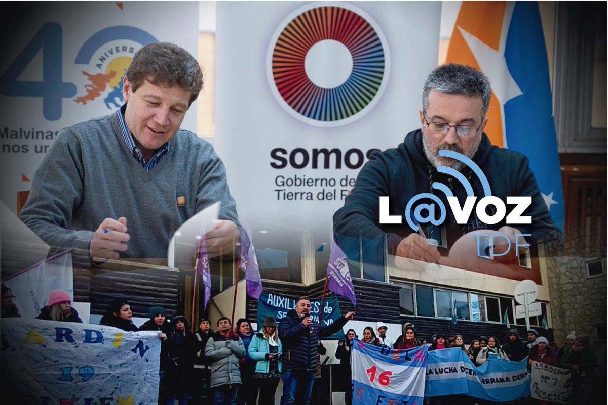 LaVozTDF's tweet photo. #EducaciónFueguina Luego de 46 días de paro, #SUTEF aceptó la #PropuestaSalarial del #GobiernoTDF @CatenaHoracio1 #EducaciónFueguina @SUTEFPRENSA #TierraDelFuegoAIAS @lucia_rossi #FinDelMundo @Gabriela_TDF #TDF @analiacubino #RíoGrande @FedericoJGreve #RGA https://t.co/8uPr7LMPZr https://t.co/hIiCAxNtyW