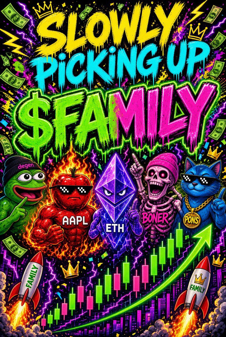 FamilyOnHood's tweet photo. GN, Family 🫂

We started the day watching the chart. 👀
Now we’re ending it at almost $4K MC.

Not bad for a family that was supposed to be sleeping. 😂

Tomorrow?

Who knows. 🧪

Sleep well, Family. 🫂🌙

$FAMILY https://t.co/2CpmWbjTUE