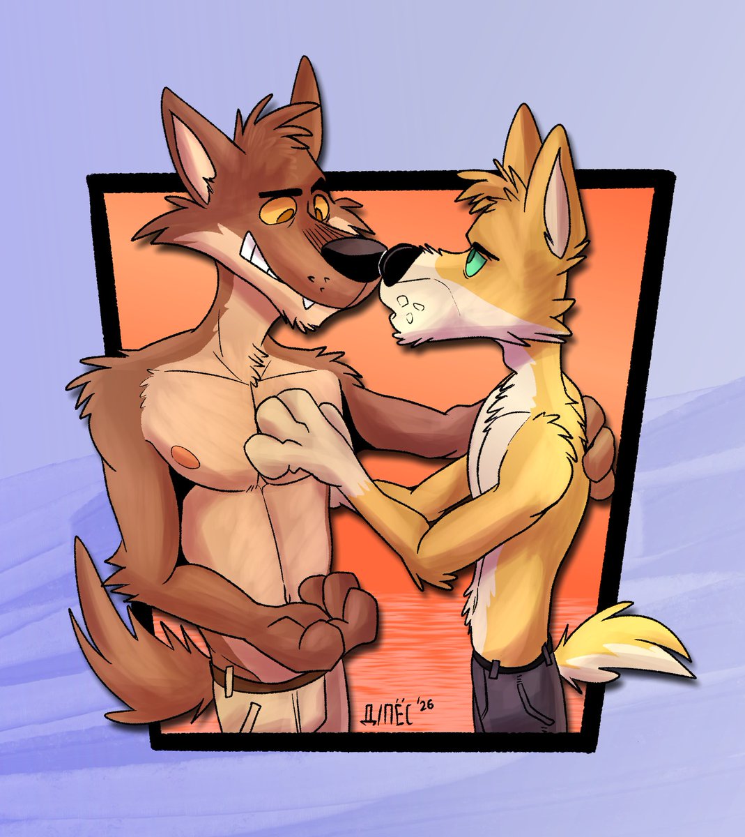 dingopos_sfw's tweet photo. Mr. Wolf and Dingo🤎💛💞 https://t.co/3qjgn9dqZS