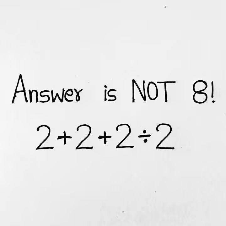 future_0365's tweet photo. If you think you're smart. Solve in 5 sec. 

Answer is not 8!! https://t.co/2pgSRg81Ga