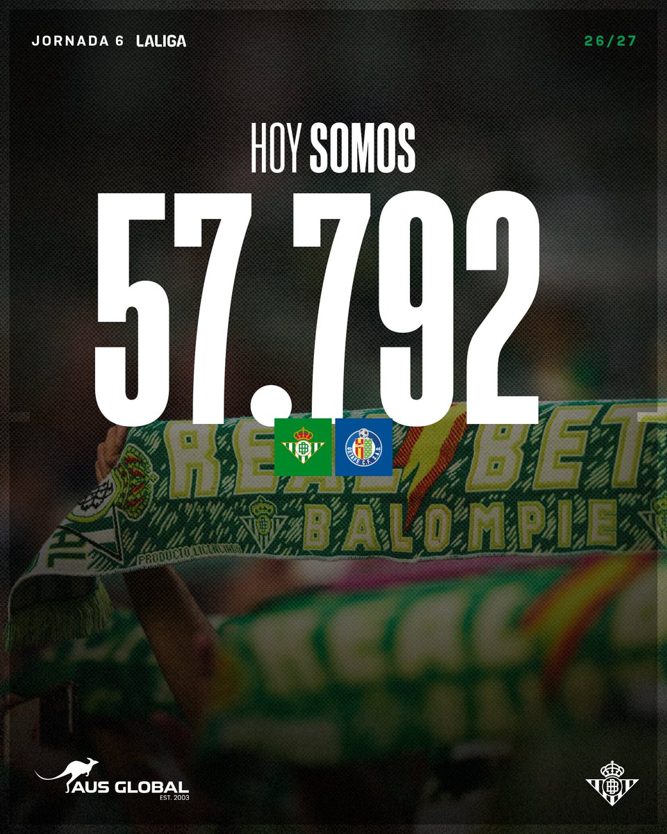 RealBetis's tweet photo. 💚💚💚💚💚

#DíaDeBetis #RealBetisGetafe https://t.co/2Nohyy4nSa