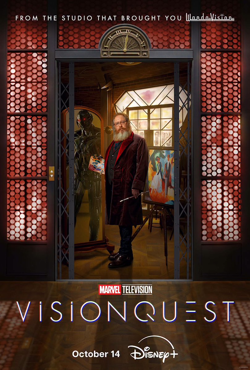 Outstandingmx's tweet photo. 🤖✨ ¡NUEVOS PÓSTERS PARA 'VISIONQUEST'!
👀 La serie llegará el próximo 14 de octubre a #DisneyPlus.
#OutstandingNews #VisionQuest #MarvelTelevision #Marvel #DisneyPlus #Vision #Outstanders https://t.co/WeFbqfV5RU