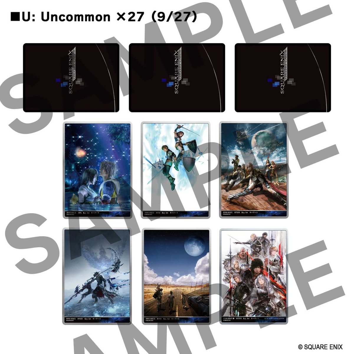 AndyCollectz's tweet photo. Preorder is up for SQUARE ENIX GALLERY Cards Vol. 01 - FINAL FANTASY 40th Anniversary Collection (Display Box) is up at the SE Store.

$49.90 /display
https://t.co/tSKVYMWgnH

Release Date: April 2027 🗓️ https://t.co/M4YUME4AGp