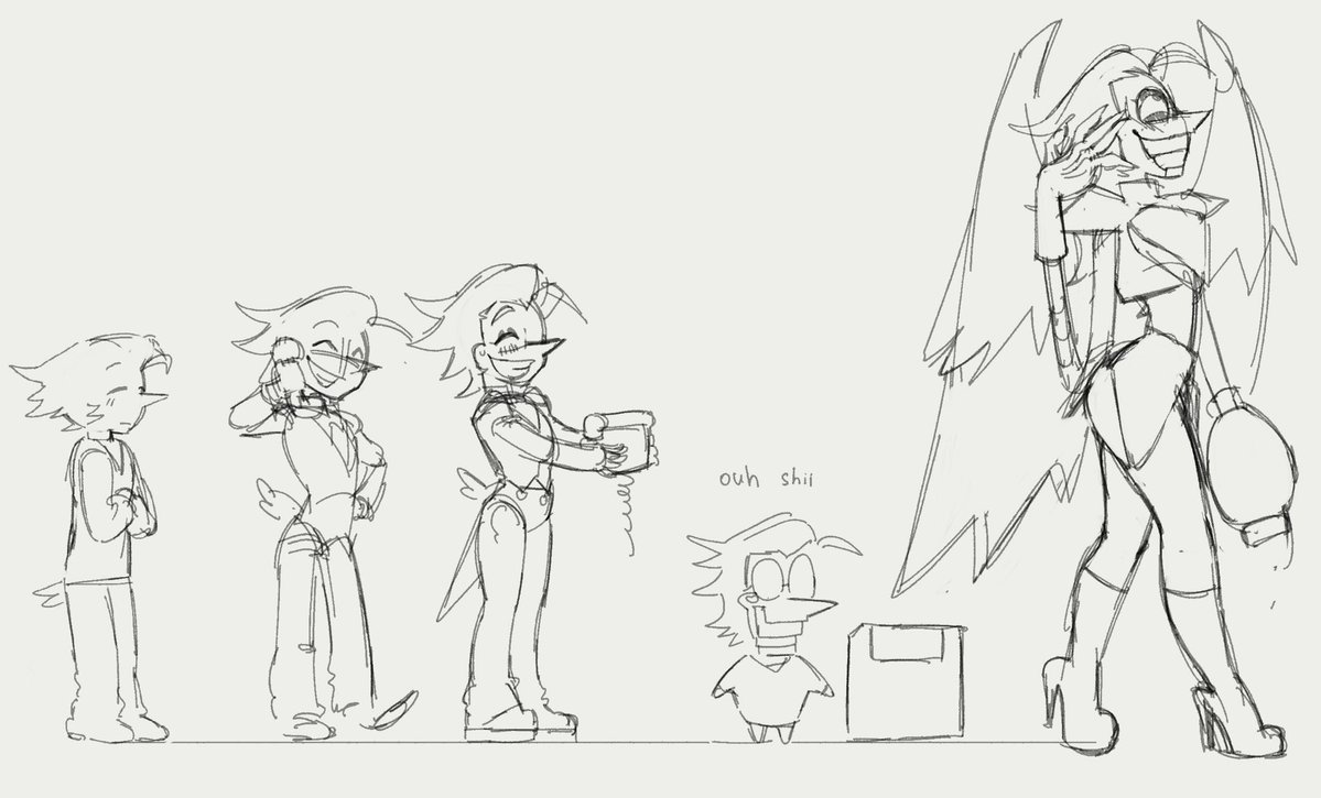 Spamtsy's tweet photo. WIP territory but I was giggling to myself drawing this https://t.co/ntoJFp75y9