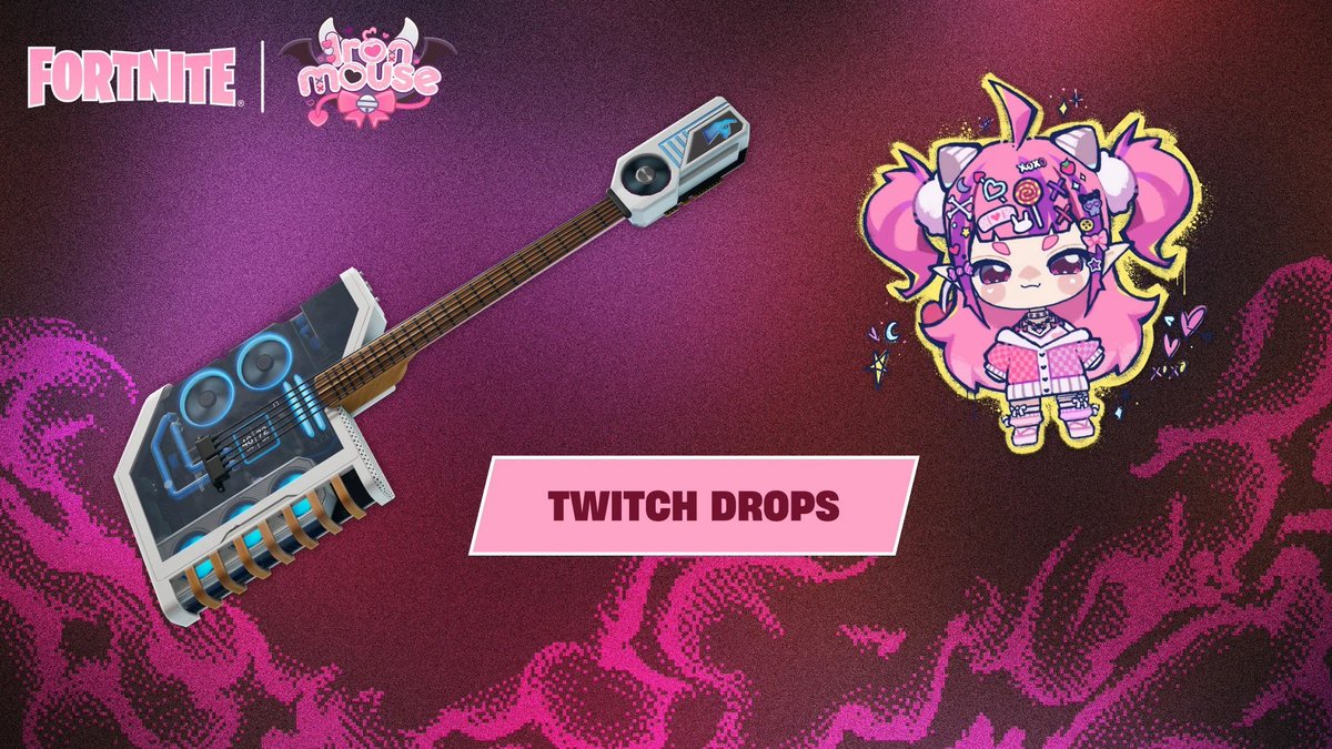 PedroEliasFN's tweet photo. 😈 Drops Twitch: Fortnite x Ironmouse disponíveis amanhã! (60 min) https://t.co/kJR6rKSUZl