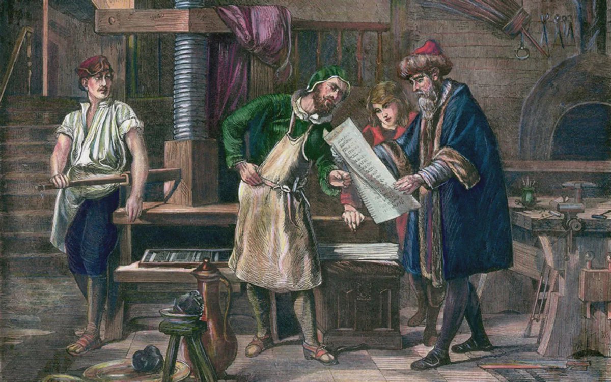protosphinx's tweet photo. >1440s
>Gutenberg invents printing press
>"now anyone can print anything"
>"we’re gonna drown in low-quality books and pamphlets"

all this machine does is print slop. https://t.co/XGQieVHQTQ