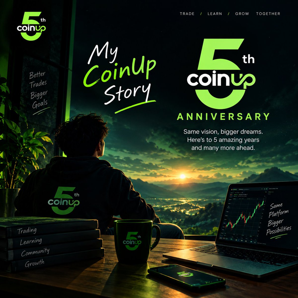 Walterwh05's tweet photo. @CoinUpOfficials CoinUp has been a small but memorable part of my crypto journey. Lots of trades, lessons, and experiences along the way.

Happy 5th Anniversary, CoinUp. Here’s to more years ahead.

#MyCoinUpStory #CoinUpTurns5 https://t.co/iXKo8Fx5W2