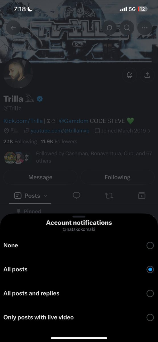 natskokomaki's tweet photo. @Itsrosebro @XXTHEREV @Willdoittv @Trillz My dayyyy 1 !! Gonna keep on rocking with ya from the beginning to da endddd.
User :- Shinii
Love you brother ❤️
#TeamSWDI https://t.co/eMA96RNqqR