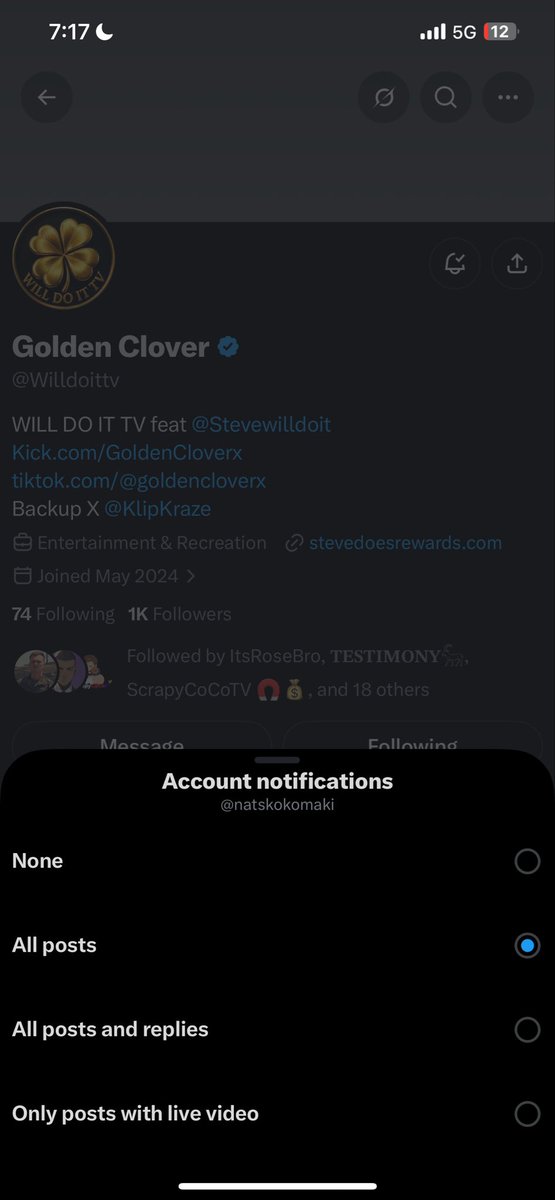 natskokomaki's tweet photo. @Itsrosebro @XXTHEREV @Willdoittv @Trillz My dayyyy 1 !! Gonna keep on rocking with ya from the beginning to da endddd.
User :- Shinii
Love you brother ❤️
#TeamSWDI https://t.co/eMA96RNqqR