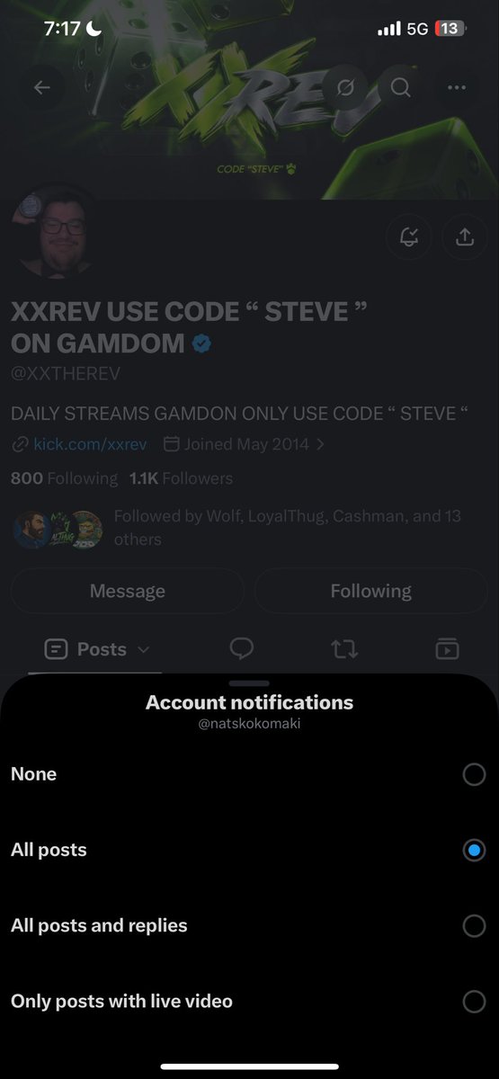 natskokomaki's tweet photo. @Itsrosebro @XXTHEREV @Willdoittv @Trillz My dayyyy 1 !! Gonna keep on rocking with ya from the beginning to da endddd.
User :- Shinii
Love you brother ❤️
#TeamSWDI https://t.co/eMA96RNqqR
