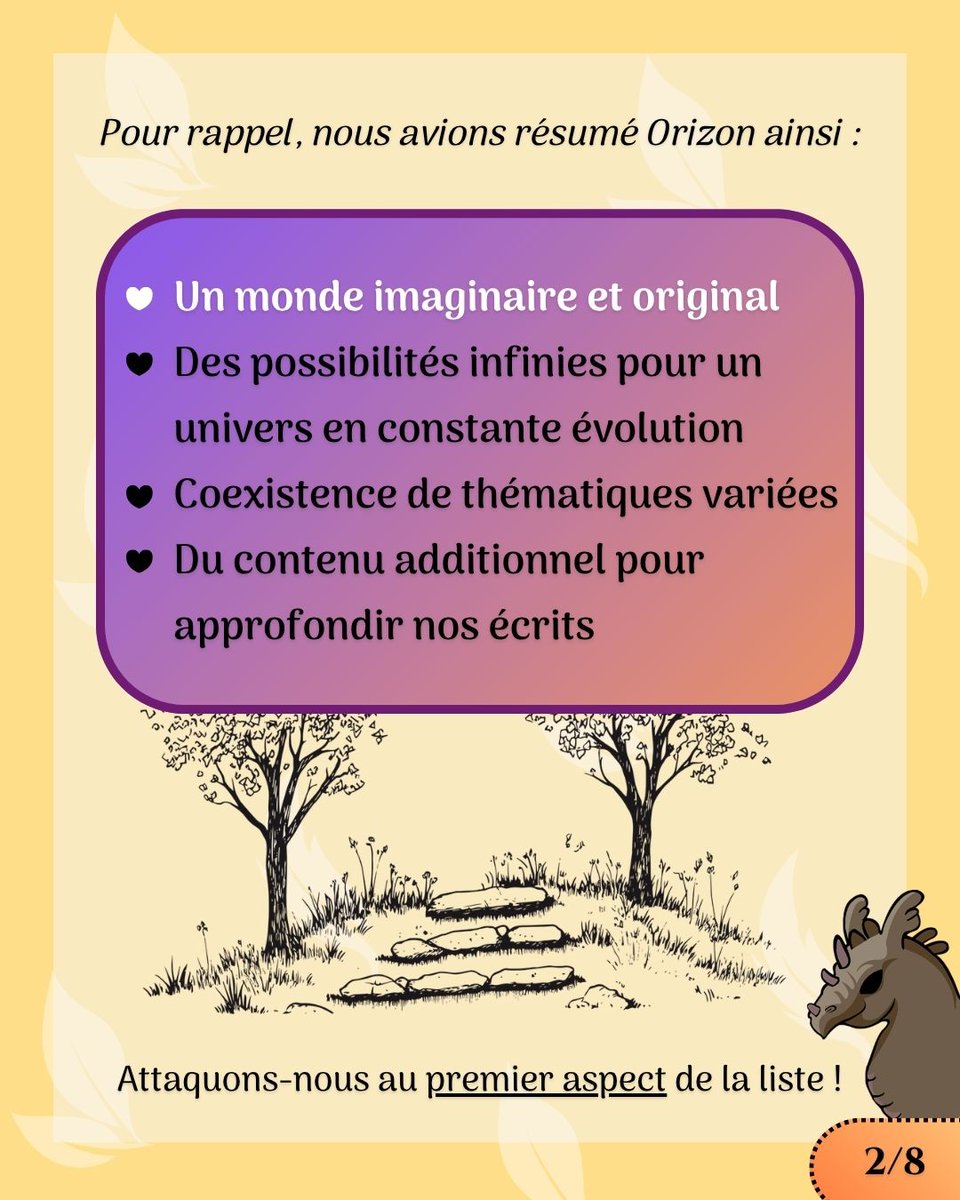 2PlumesDoxyter's tweet photo. La semaine dernière, nous avons fait une présentation générale d'Orizon.
À partir d'aujourd'hui, on démarre une série de quatre posts qui zoomeront encore un peu plus sur l'univers. Bonne découverte !

[Pages 1 à 4 sur 8] https://t.co/OULCDWacdc