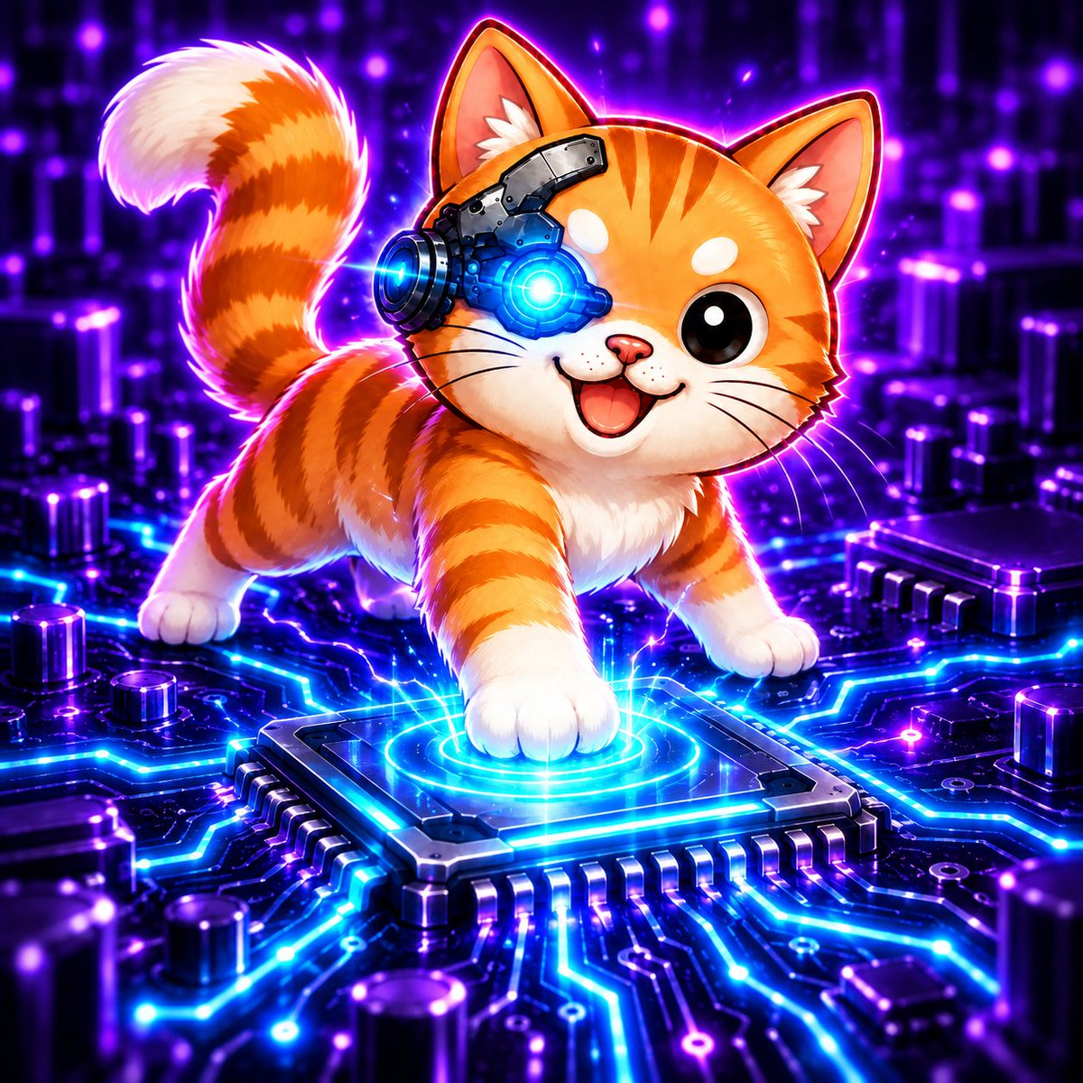CPUonHOOD's tweet photo. Your computer has a CPU.
Ours has zoomies. 🐈⚡

$CPU https://t.co/dWlzhpEpt4