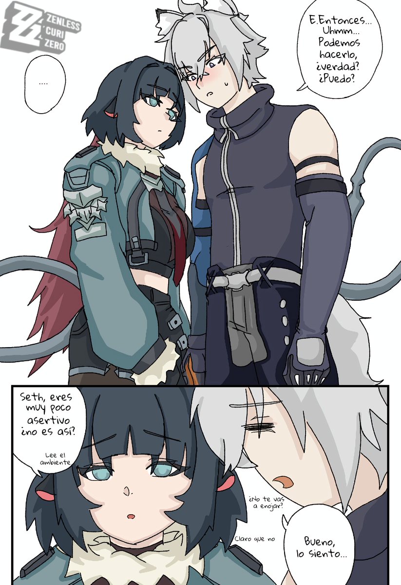 LuwellCorps's tweet photo. Incluso Seth se puede poner serio a veces 🔥 (1/2)

Eso le enseñara a la ratona a no provocar al gatito ☝️

#Zzzero #JaneDoe #SethLowell #JaneSeth #curimeme #zenlesscurizero https://t.co/jTZ9RXIisv