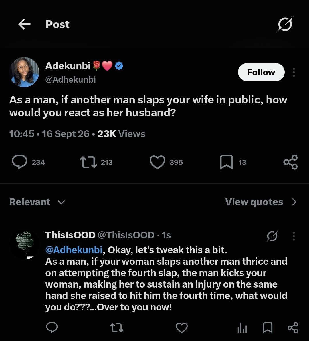 ThisIsOOD's tweet photo. As a Fellow lady/female like @Adhekunbi, feel free to drop your responses. https://t.co/Lk4LFxzQ6h