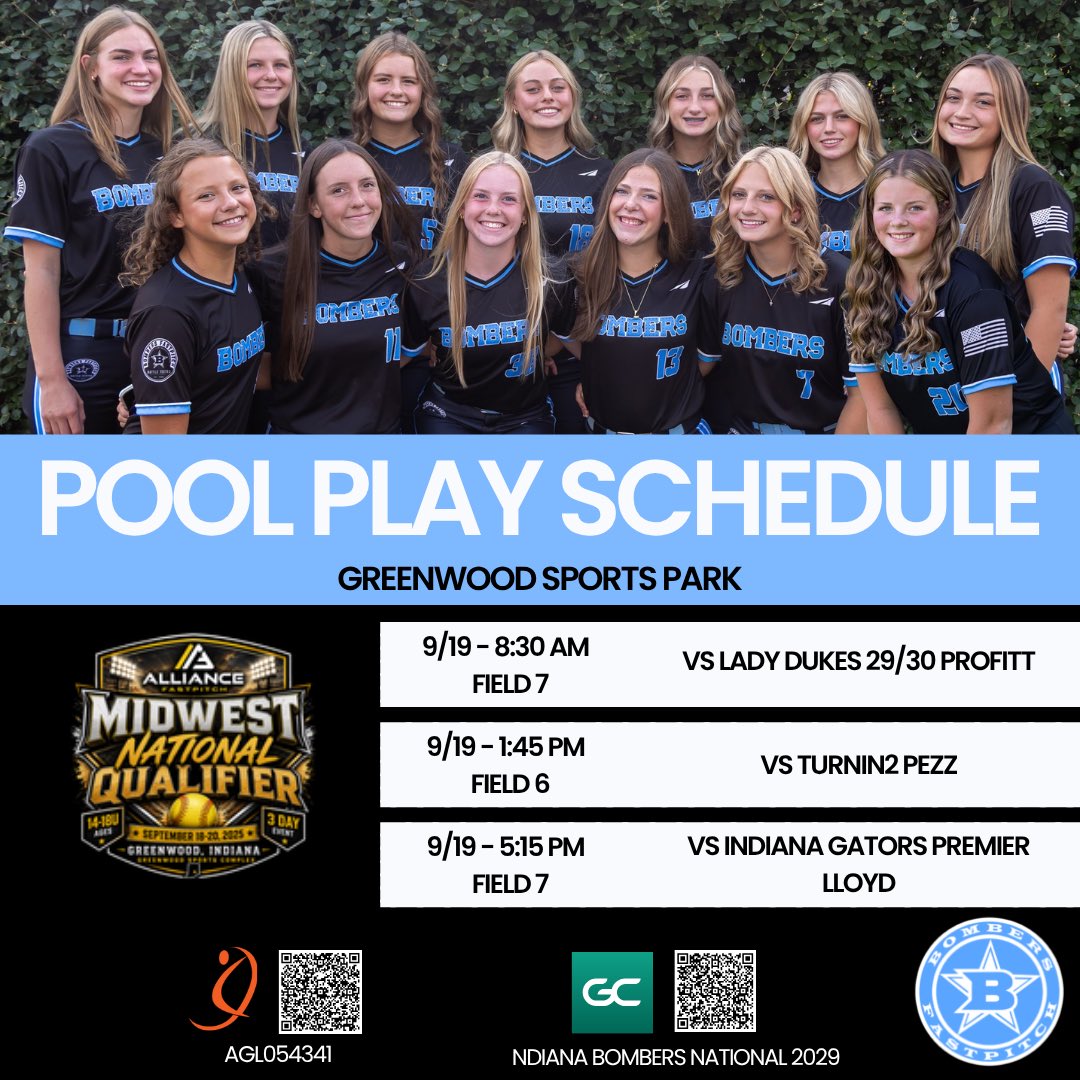 INBombers2029's tweet photo. Ready to compete again this weekend at the HFL Midwest Qualifier! 

@LillyDerheimer @OwenFinke6 @KatieTaylor11 @BrynTrout2030 @lilah_bombers29 @LilaJade419 @MorganWest2029 @Sydnee2029 @KadanceWyman17 @vivian_grass https://t.co/Fu3rh2d5yf