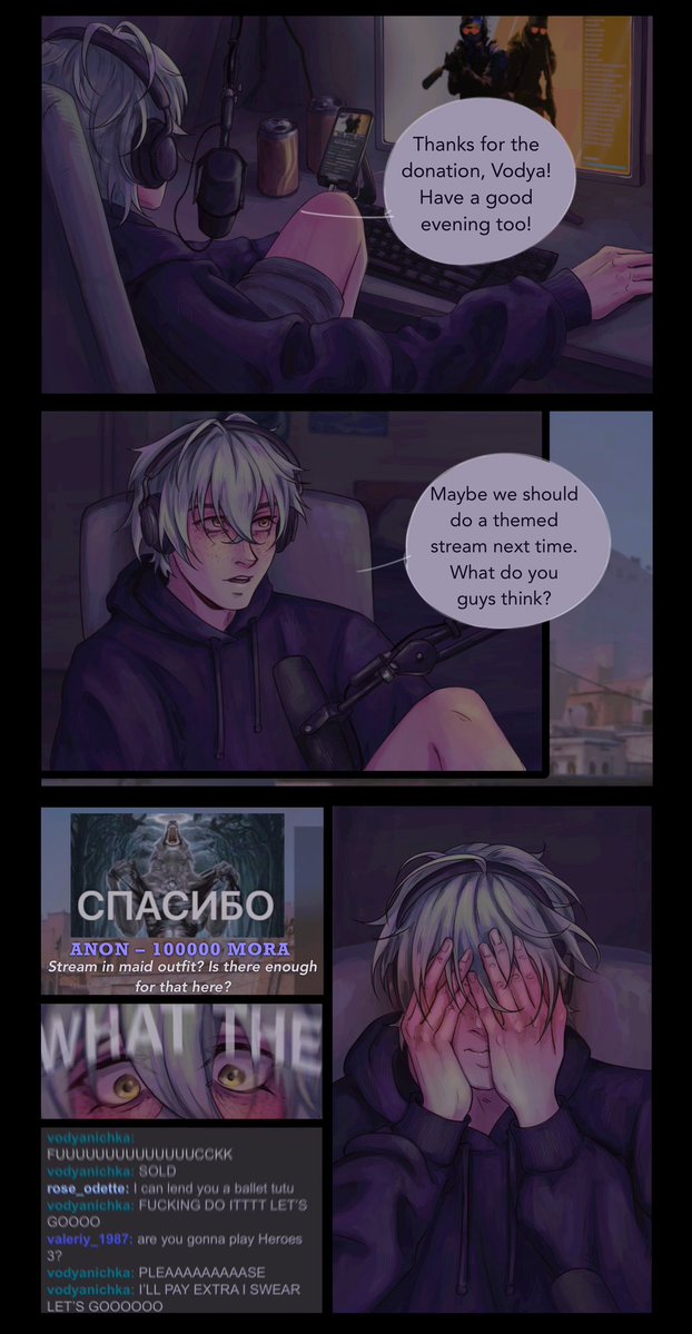 lianar_t's tweet photo. streamer au! 
#mityosha #genshinimpactㅤㅤㅤㅤ https://t.co/xkY4vuToRz