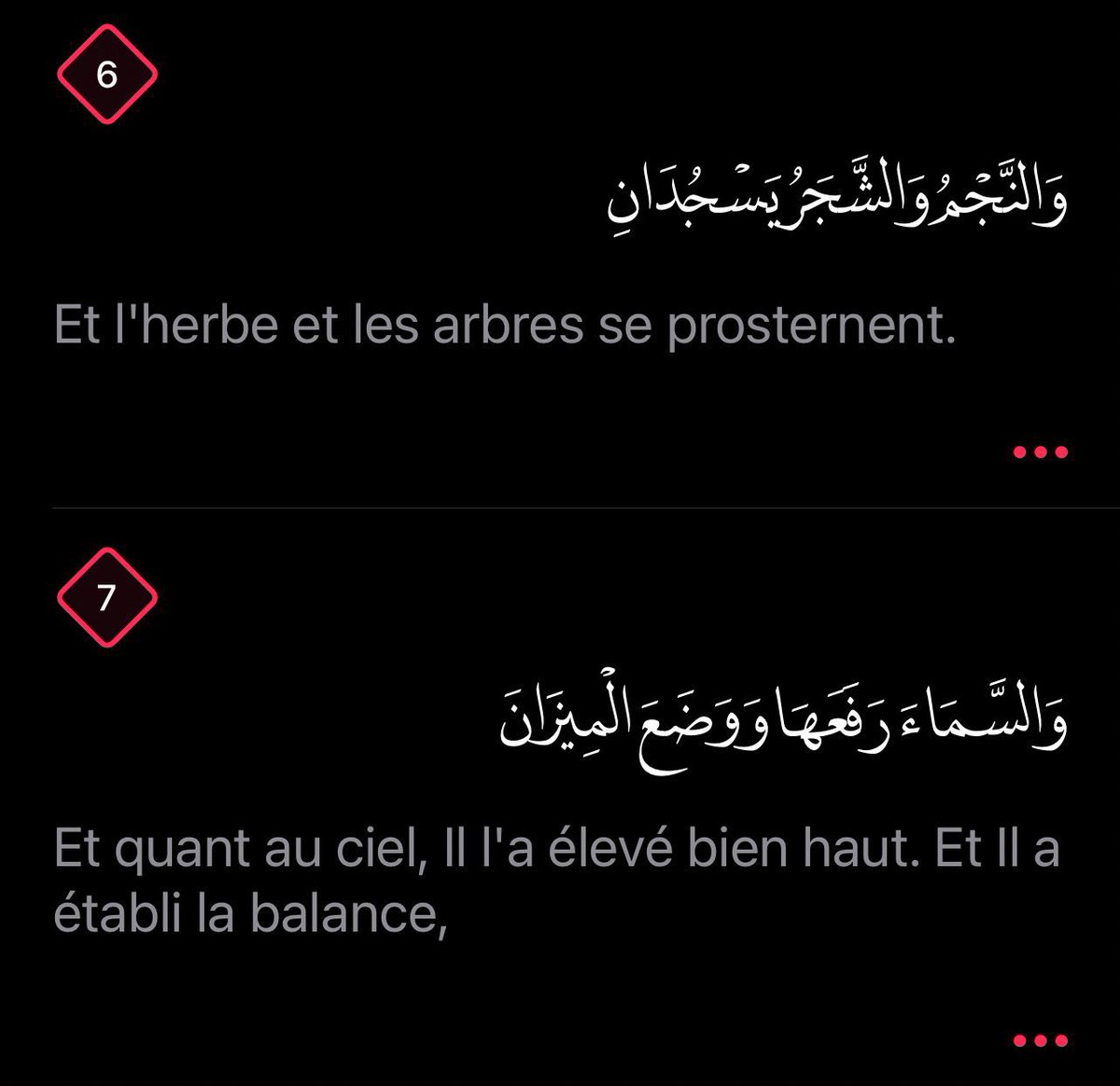 fatima_lafleur's tweet photo. Cette sourate est un rappel bouleversant !

Allah détient le monopole absolu sur toute chose : la vie, la mort, la beauté, les épreuves, les bénédictions.

Nous, êtres humains, ne sommes qu’une infime partie de Sa création, parfois oublieux, souvent ingrats.

Sourate Ar Rahman ✨ https://t.co/4lkdYoe4yp