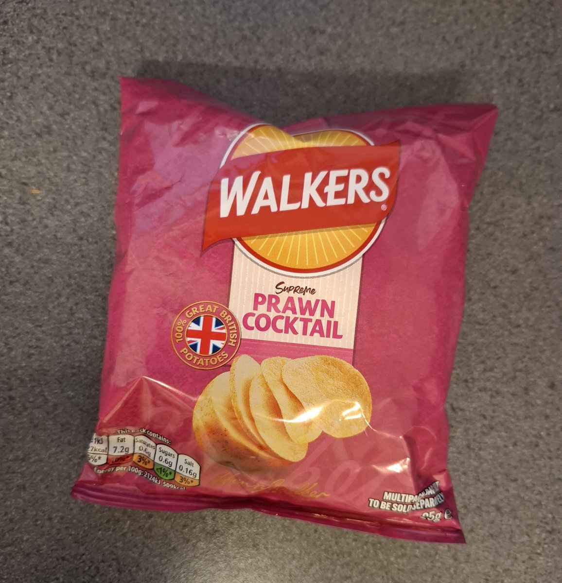 Tbsp_Milk's tweet photo. 5pm
Crisps          130kcal https://t.co/96vnfsJVNd