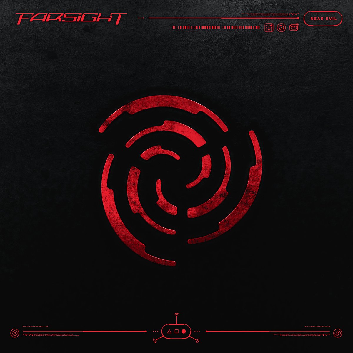 OmarSacca's tweet photo. 'Near Evil' Single Cover Artwork and Cyber Graphics for #Farsight [2026]
Designed by Omar Sacca a.k.a. ortho* https://t.co/gDL41iSZI0