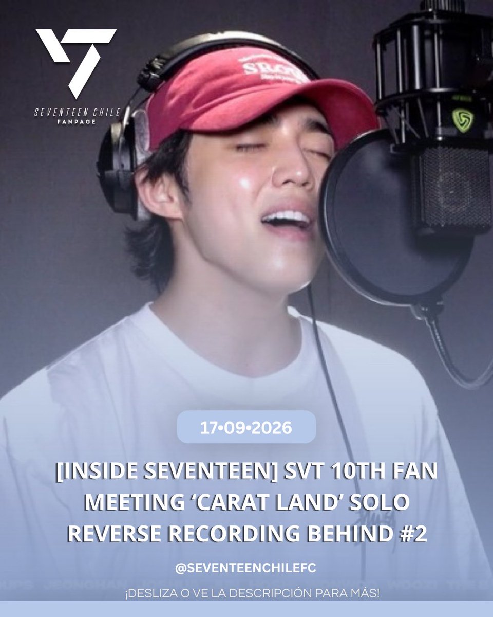 7TeenChile's tweet photo. — ❝[ 🌟 TWITTER ⁝ 17•09•26]❞

[INSIDE SEVENTEEN] SVT 10TH FANMEETING ‘CARATLAND’ SOLO RECORDING 2

▶️ https://t.co/w1yjfa049a

cr.pledis_17

↷: | tags!
#세븐틴 @pledis_17 #SEVENTEEN #CLxSEVENTEEN #SVT #SVT_CL #V8 #THE8 #디에잇 #VERNON #버논 #singasong #Picheolin #DINO

[🥀] https://t.co/cKhvbWz2eO