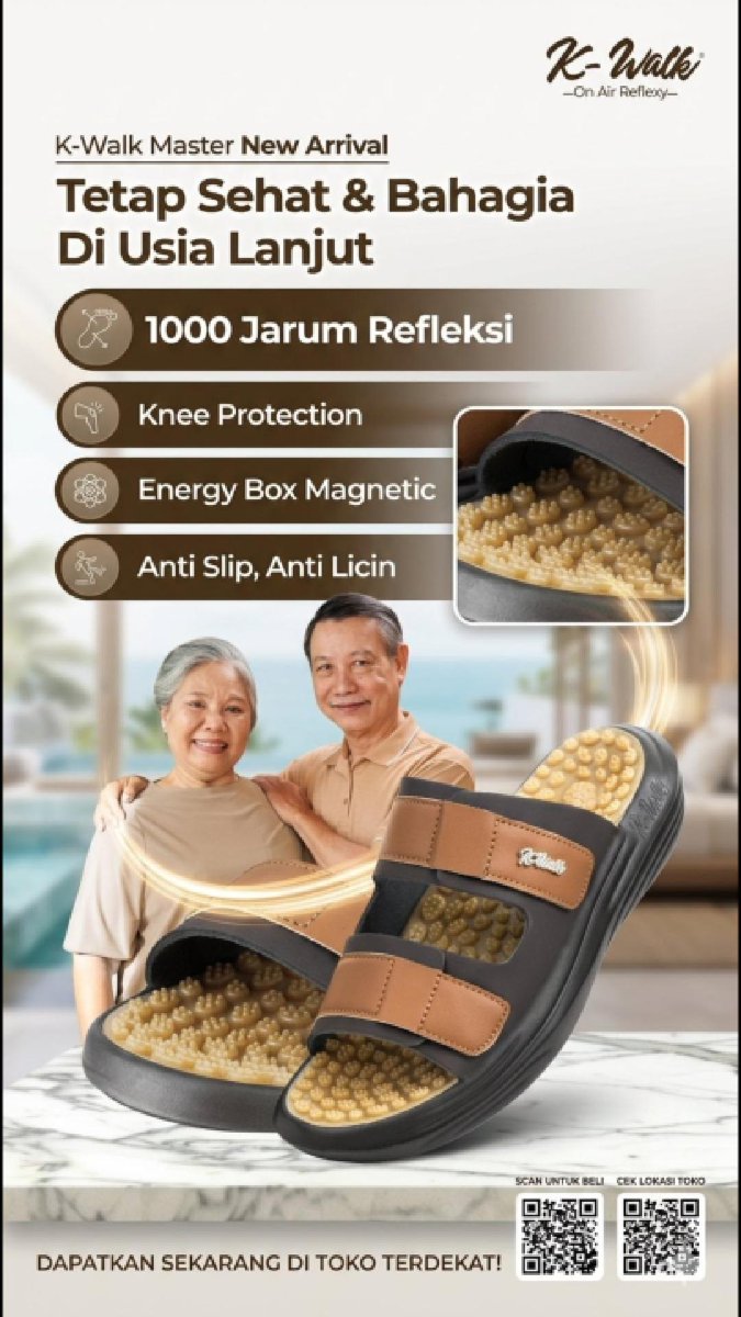 suwit_dayanto's tweet photo. Sandal K-Walk Energy Master Sandal Terapi Kesehatan Sandal Refleksi Sandal Akupuntur
beli https://t.co/54x13PpdGv https://t.co/ZUNOsxDgg7