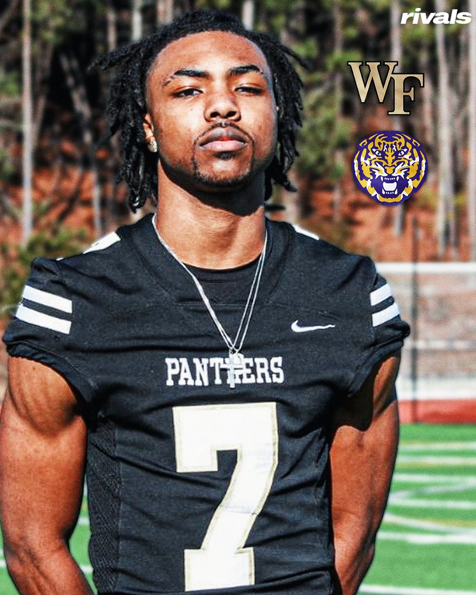 Rivals's tweet photo. NEW: LSU is working to flip Wake Forest commit Keland Shelton Jr. after a recent position change, @ChadSimmons_ reports🐯

"The SEC program is just my type of football."

Details: https://t.co/u8cVshl9Tl https://t.co/4qwL46JFjs
