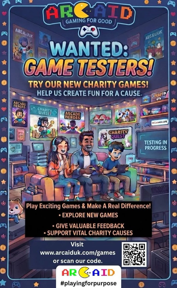 arcaiduk's tweet photo. Give our games a go! 
https://t.co/RWaxWll3Rw 
#charities #nonprofit #playforpurpose https://t.co/wo3P9schOF