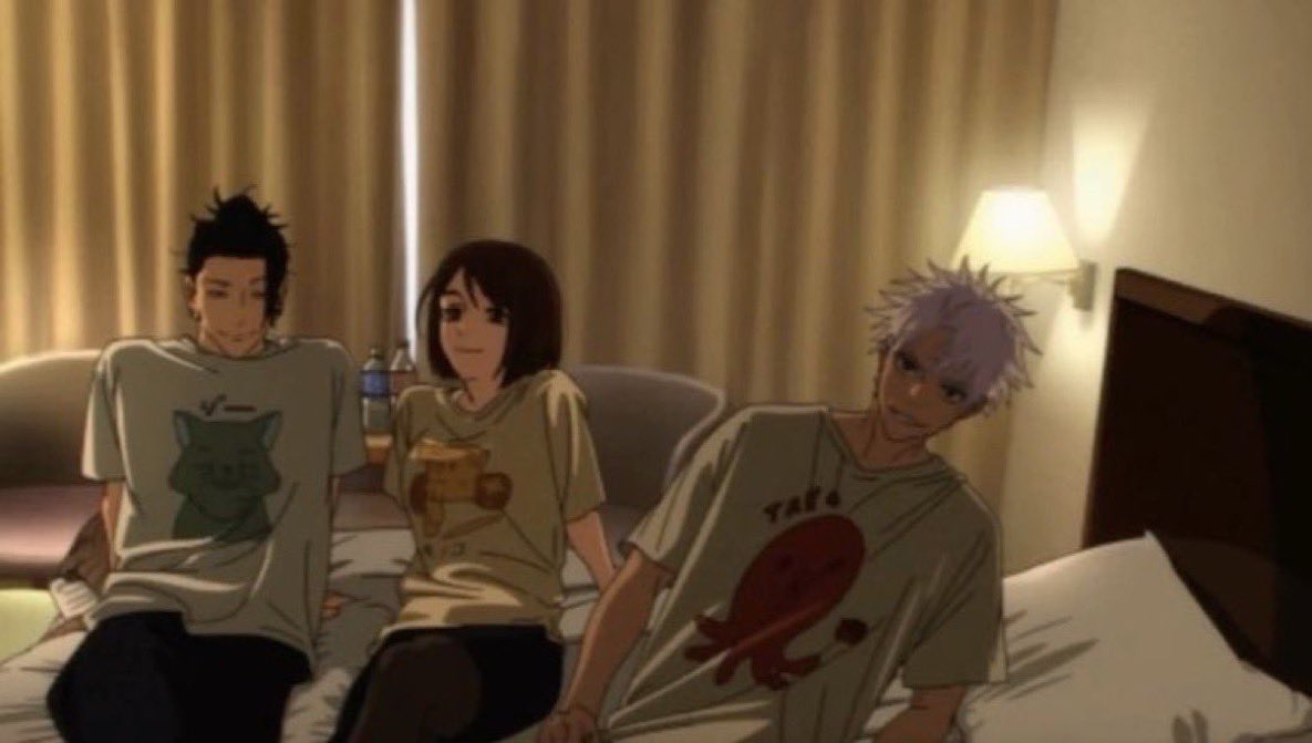 itfszip's tweet photo. i just want more of them before it all went to shit😭 i need a hidden inventory extension because all i want is to see them being silly and buying these goofy ass shirts and just being teenagers together man https://t.co/cDs96Z83xn