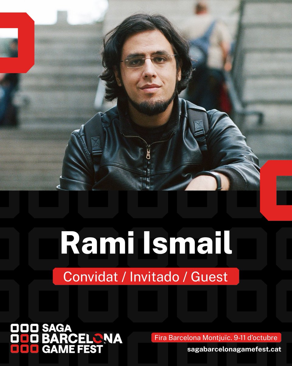 SAGABCNGameFest's tweet photo. 😍 Rami Ismail (@tha_rami) és un ambaixador del sector i desenvolupador independent de videojocs d'origen neerlandès i egipci, amb més de 20 títols guardonats que han marcat una fita en els seus respectius gèneres per a PC, consoles, web i dispositius mòbils. 🏆🕹 El desenvolupament d'eines com https://t.co/a60qTZ9ZmD; les seves populars conferències; la seva col·laboració amb governs i comunitats de tots els continents; i els seus serveis de consultoria, han contribuït a crear oportunitats en el sector per a les comunitats i els desenvolupadors independents de qualsevol tipus, en qualsevol situació i en qualsevol lloc.

📌 T'esperem del 9 a l'11 d’octubre a #SBCNGF26 📲 Més informació a https://t.co/ajrrMZzRiS
____

😍 @tha_rami es un embajador del sector y desarrollador independiente de videojuegos de origen neerlandés y egipcio, con más de 20 títulos galardonados que han marcado un hito en sus respectivos géneros para PC, consolas, web y dispositivos móviles. 🏆🕹 El desarrollo de herramientas como https://t.co/a60qTZ9ZmD; sus populares conferencias; su colaboración con gobiernos y comunidades de todos los continentes; y sus servicios de consultoría, han contribuido a crear oportunidades en el sector para las comunidades y los desarrolladores independientes de cualquier tipo, en cualquier situación y en cualquier lugar.

📌 Te esperamos del 9 al 11 de octubre en #SBCNGF26 📲 Más información en https://t.co/ajrrMZzRiS
____

😍 @tha_rami is a Dutch-Egyptian industry ambassador & independent games developer with over 20 genre-defining & award-winning titles across PC, console, web, and mobile. 🏆🕹 His development of tools like the https://t.co/a60qTZ9ZmD, his popular public speaking, his work with governments and communities on all continents, and his consultancy and insights have helped shape industry opportunities for game communities & independent game developers of any kind, in any situation, and anywhere.

📌 See you from October 9th to 11th at #SBCNGF26 📲 More information at https://t.co/ajrrMZzRiS

@RetroBarcelona @llenguacat