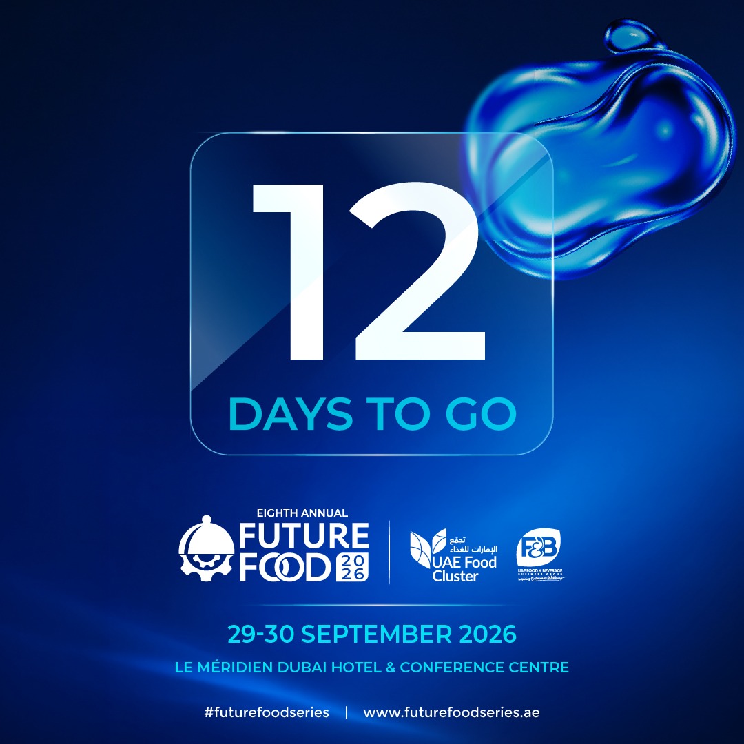 FnBDubai's tweet photo. ⏳ 12 Days to Go!
📅 29–30 September 2026
📍 Le Méridien Dubai Hotel & Conference Centre
Register Now: https://t.co/Bg8V9VtD73
#FutureFood2026 #FutureFoodForum #12DaysToGo #FoodResilience #FoodSecurity #FoodInnovation #UAEFoodCluster #FoodIndustry #Dubai #UAE #FutureOfFood https://t.co/LRwx3Dmiir