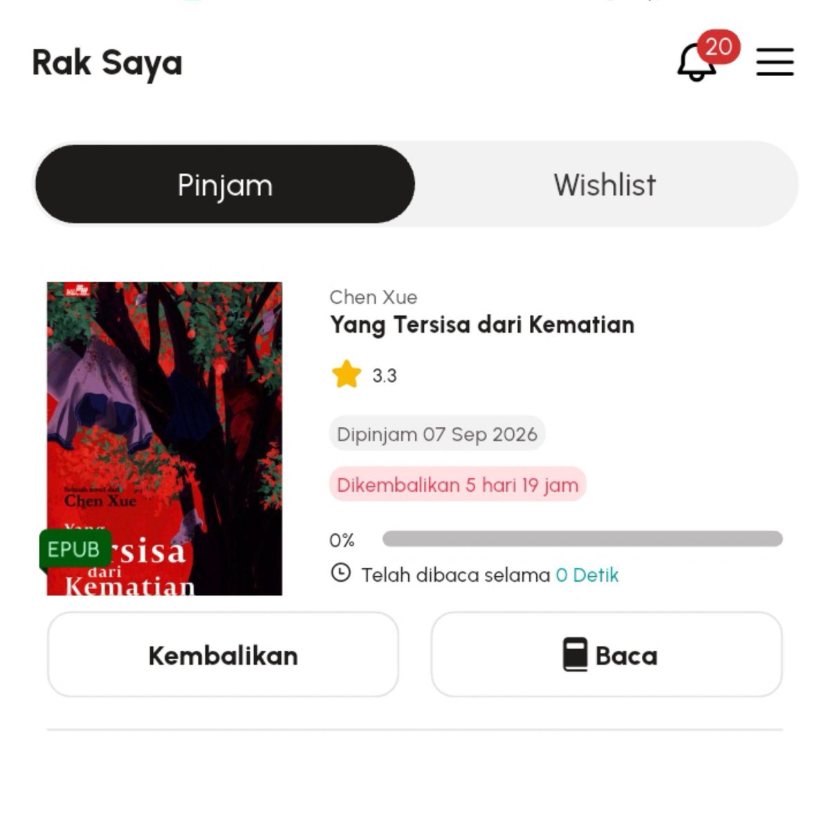 imaluvii's tweet photo. —°•° Currently Reading

📚 Yang Tersisa dari Kematian
🖊️ Chen Xue
🖋️ Nety Simpony
📖 392
📱PYC Digilib

#luvisreading https://t.co/ccvWK4CZyV