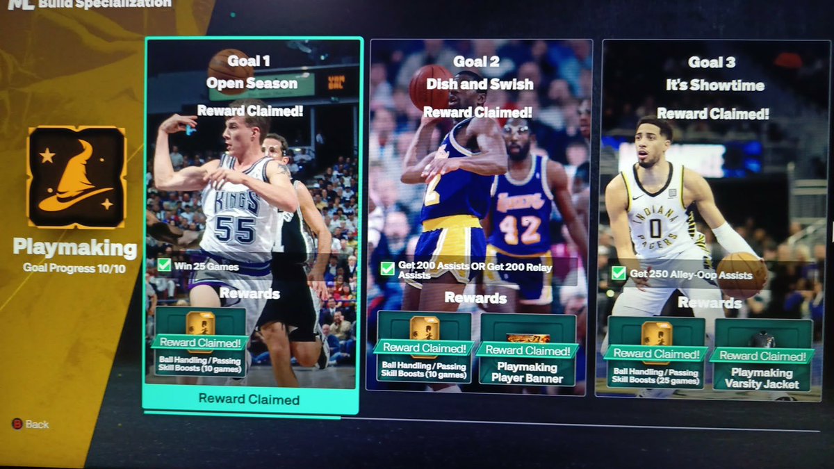 2K_Grinders_Inc's tweet photo. Playmaking Specialization Goals 1-10 Completed for @PainMvP. Thank you for using us.
#NBA2K27 #2KCommunity #2KComp https://t.co/bDmk08hU06