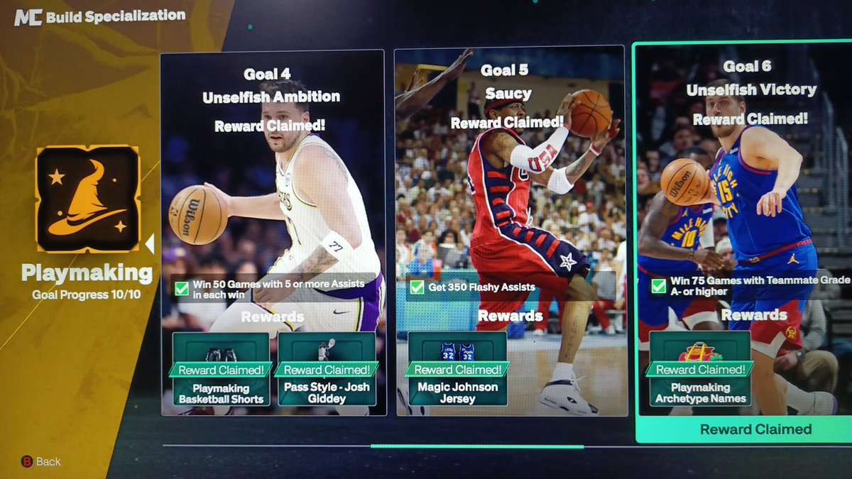 2K_Grinders_Inc's tweet photo. Playmaking Specialization Goals 1-10 Completed for @PainMvP. Thank you for using us.
#NBA2K27 #2KCommunity #2KComp https://t.co/bDmk08hU06