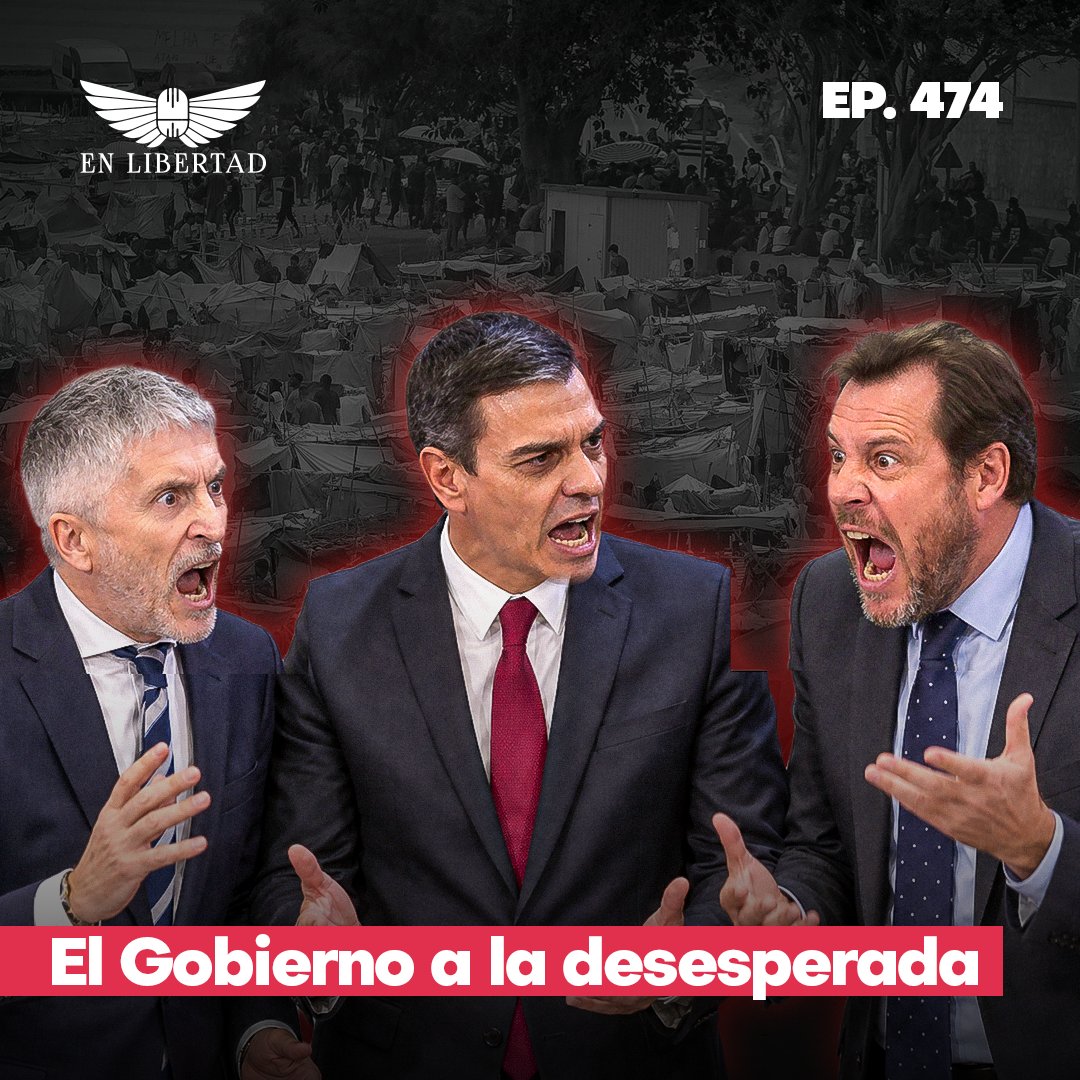viOnemedia's tweet photo. Hoy a las 21h 'En Libertad'. 🎙️🔥 

@janogarcia_ repasará la actualidad, contaremos con la intervención especial de Gabriel Albiac, y en tertulia con @aparachiqui, @JovenEuropeo y @Javi_MFresneda comentarán la situación en Ceuta y la desesperación del Gobierno de Pedro Sánchez.

🔗 Enlace al programa en el siguiente post. 👇